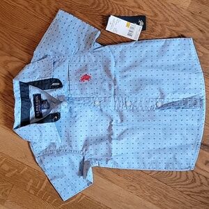 NWT 3t button down short sleeve shirt